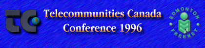 Welcome to Telecommunities Canada
1996 Conference