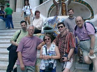 Conference attendees at Parc Guell, 
Barcelona